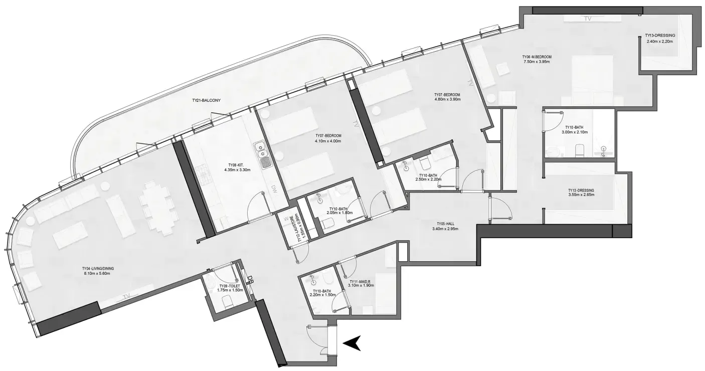Albatha Real Estate Joud Tower floor plan