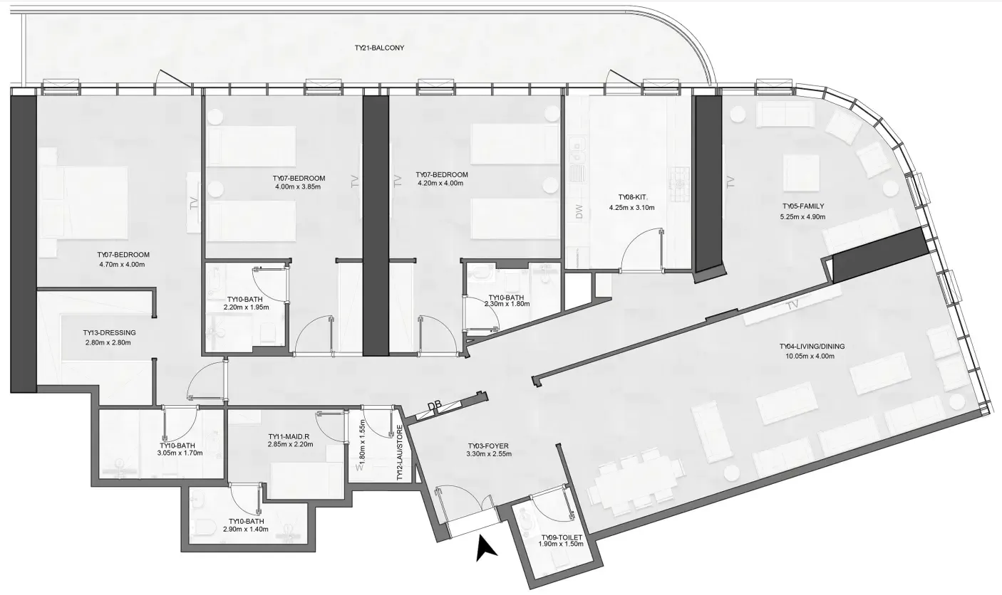 Albatha Real Estate Joud Tower floor plan