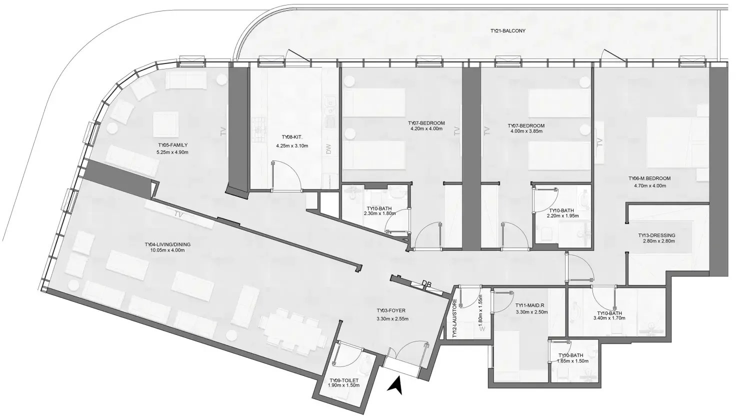 Albatha Real Estate Joud Tower floor plan