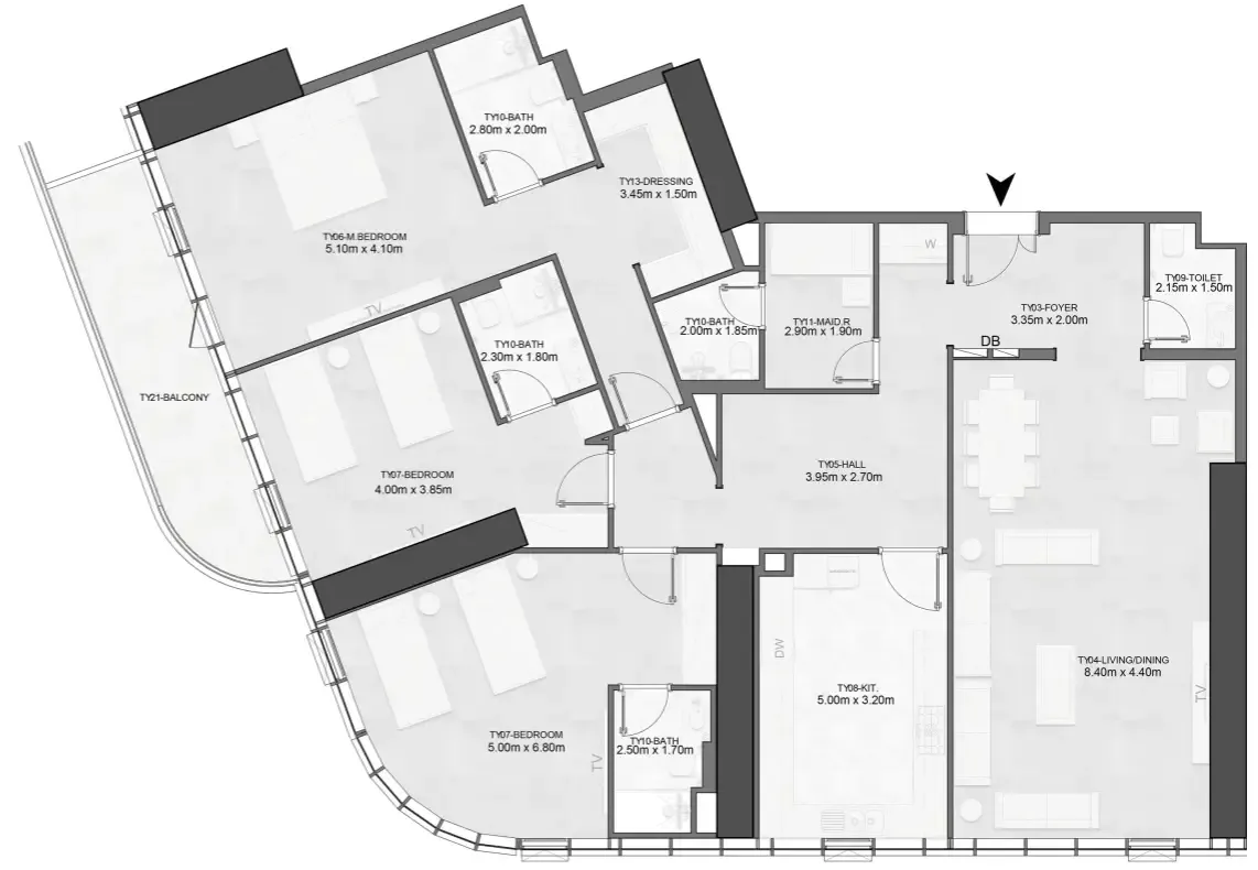 Albatha Real Estate Joud Tower floor plan