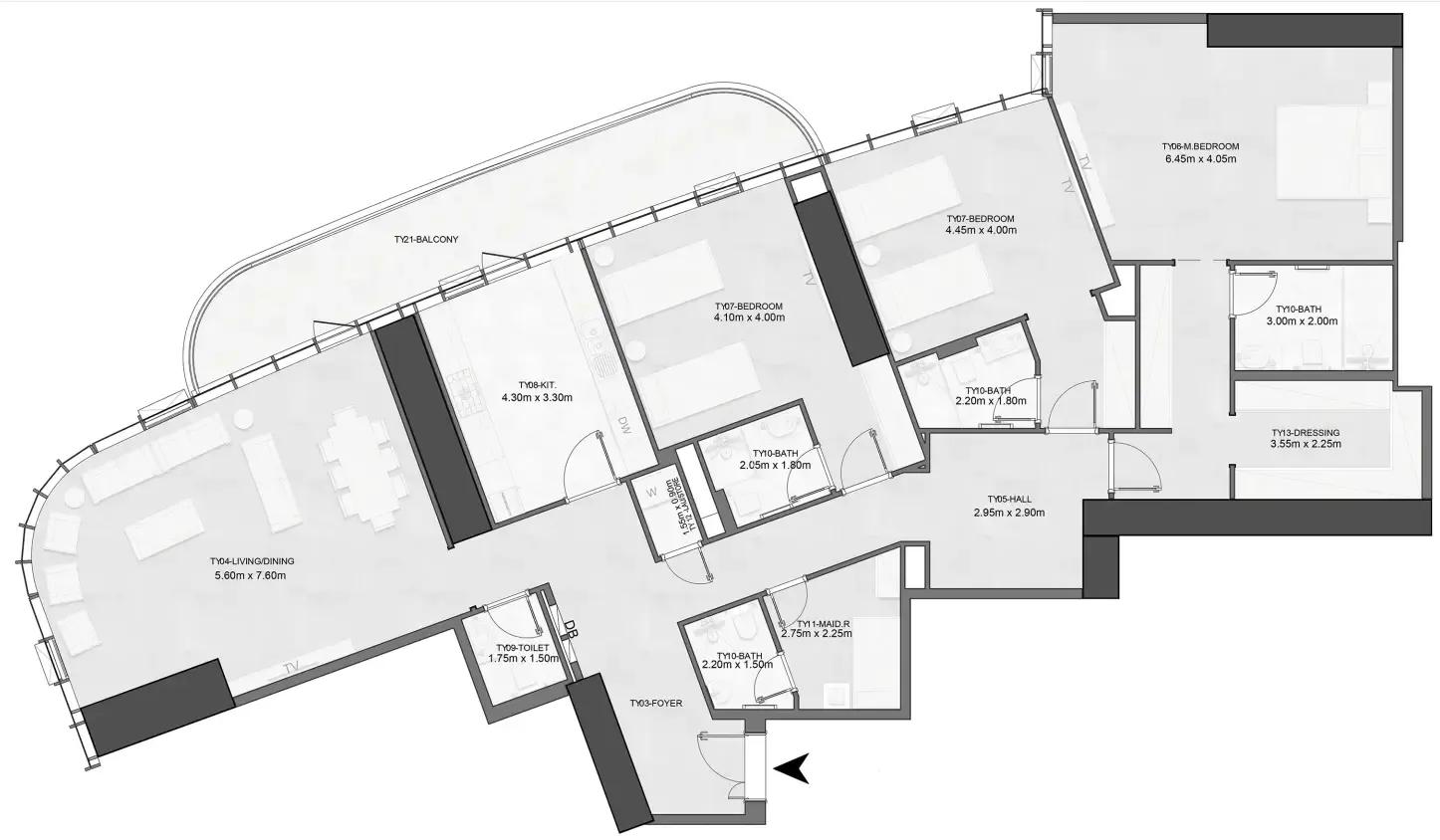 Albatha Real Estate Joud Tower floor plan