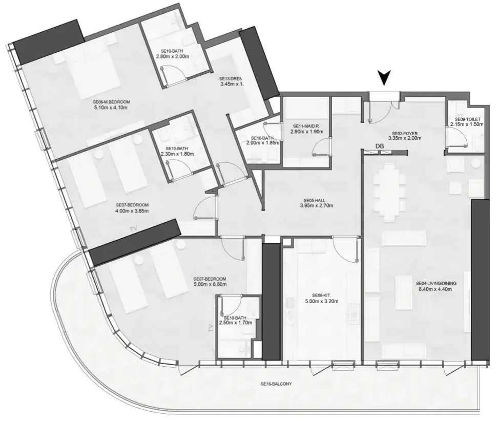 Albatha Real Estate Joud Tower floor plan