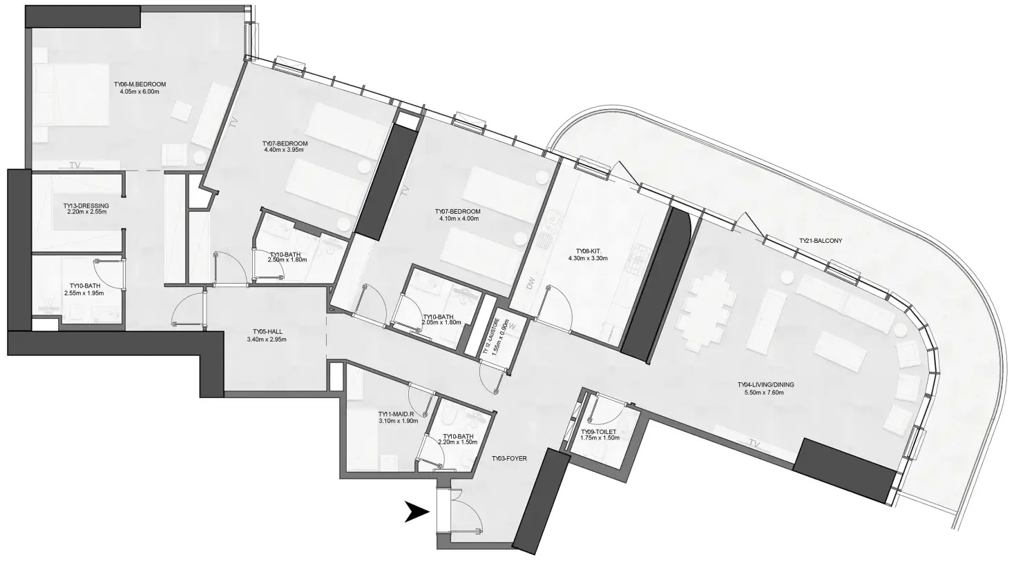 Albatha Real Estate Joud Tower floor plan