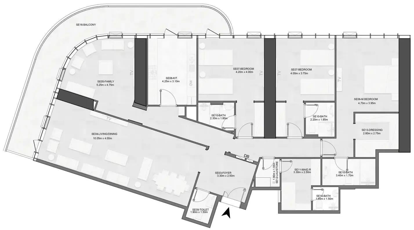 Albatha Real Estate Joud Tower floor plan