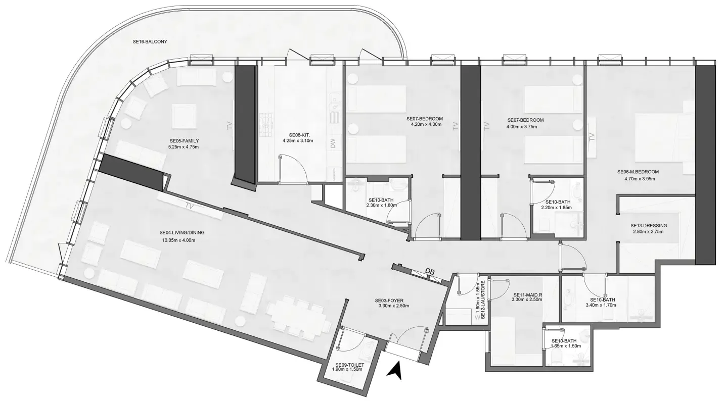 Albatha Real Estate Joud Tower floor plan