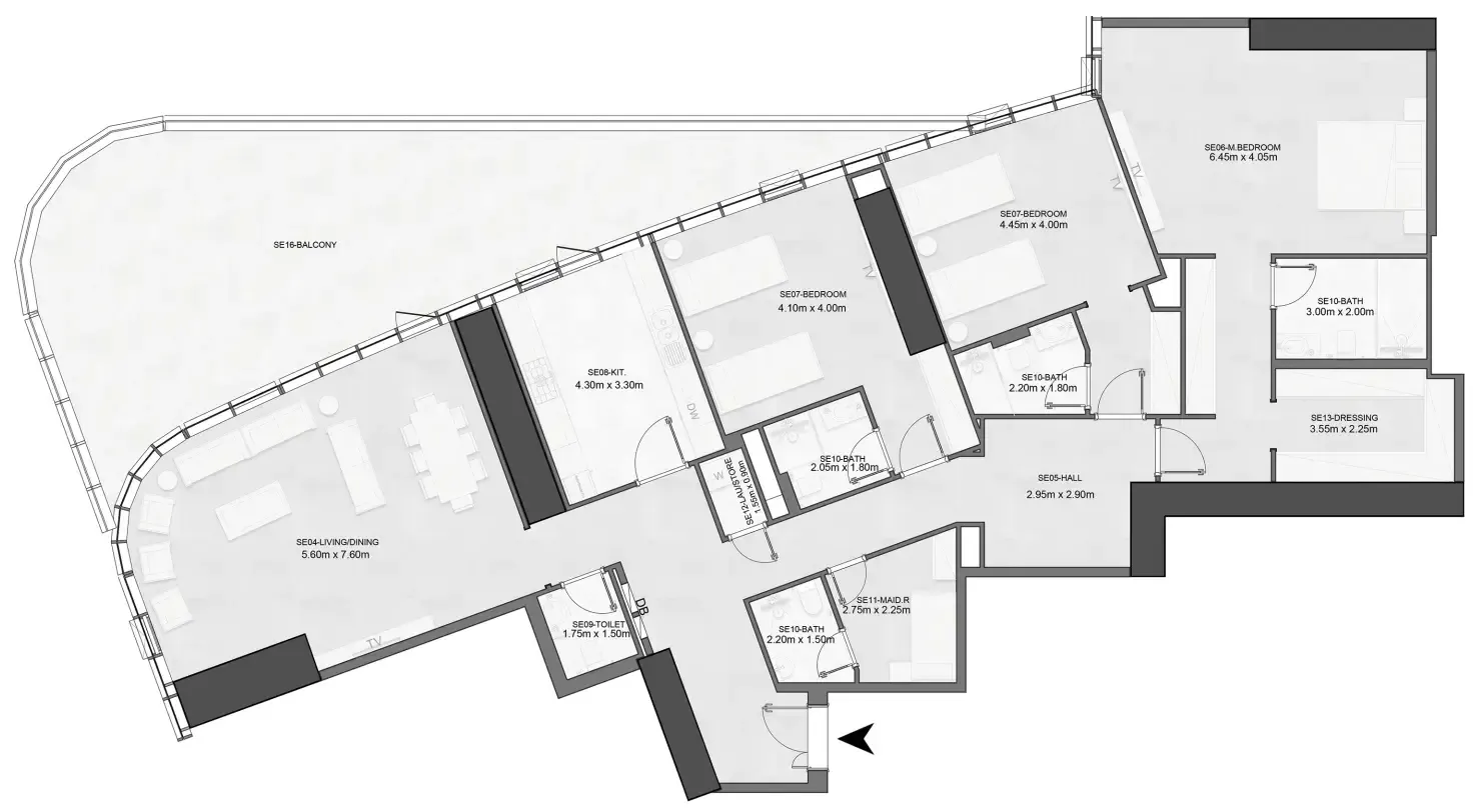 Albatha Real Estate Joud Tower floor plan