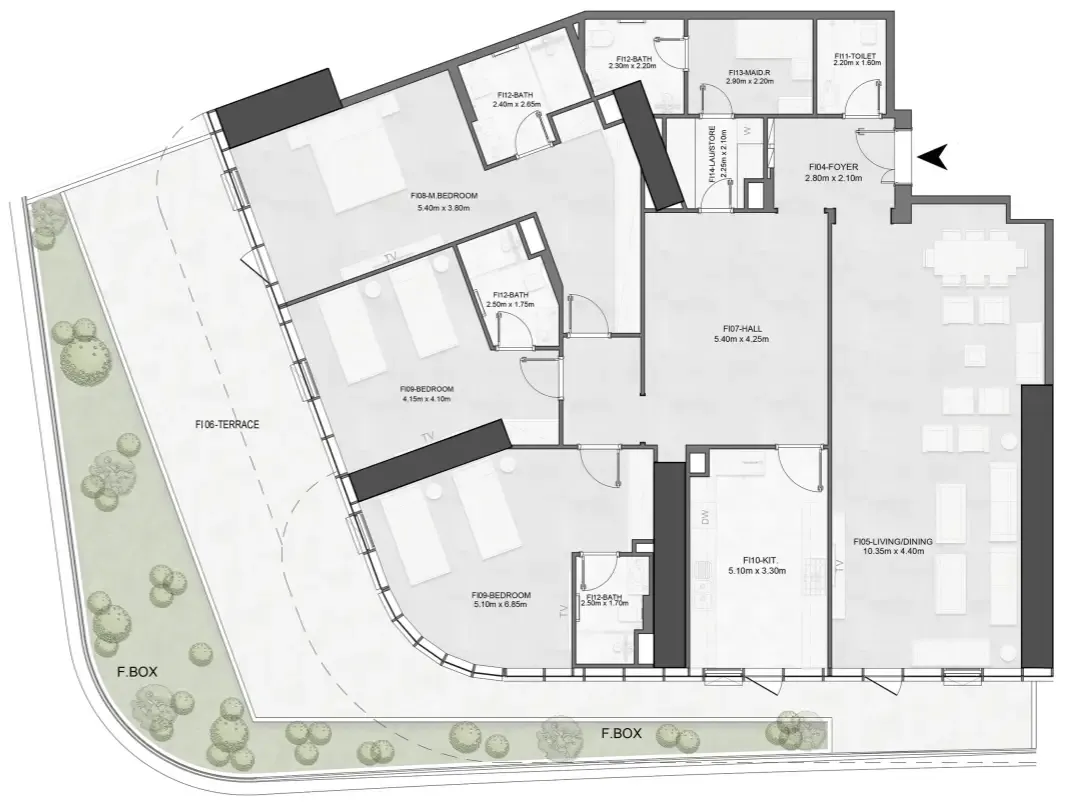 Albatha Real Estate Joud Tower floor plan