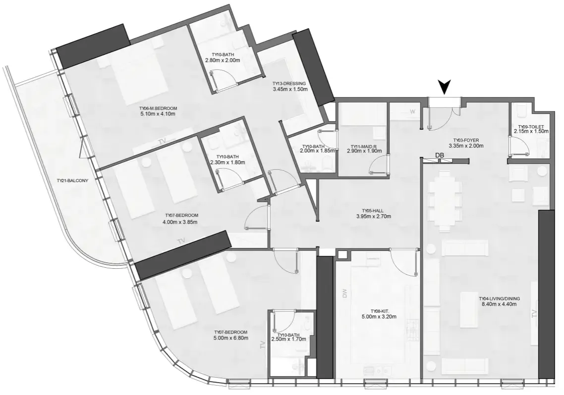 Albatha Real Estate Joud Tower floor plan