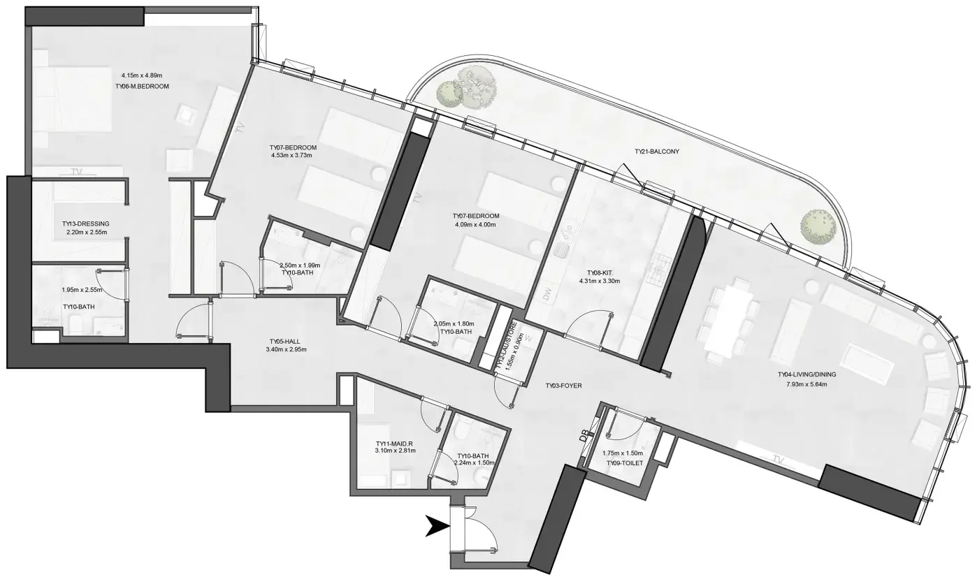 Albatha Real Estate Joud Tower floor plan