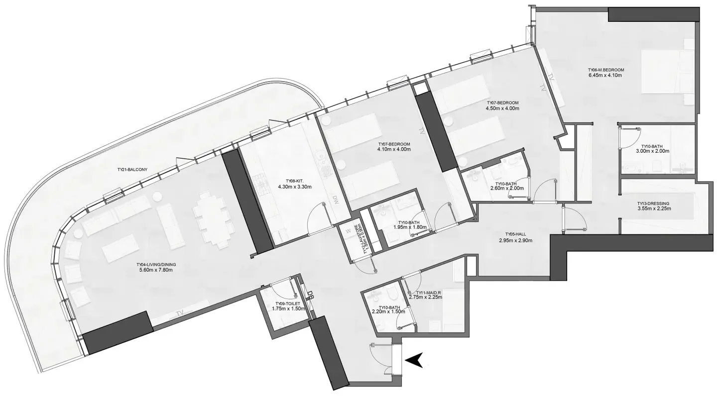 Albatha Real Estate Joud Tower floor plan