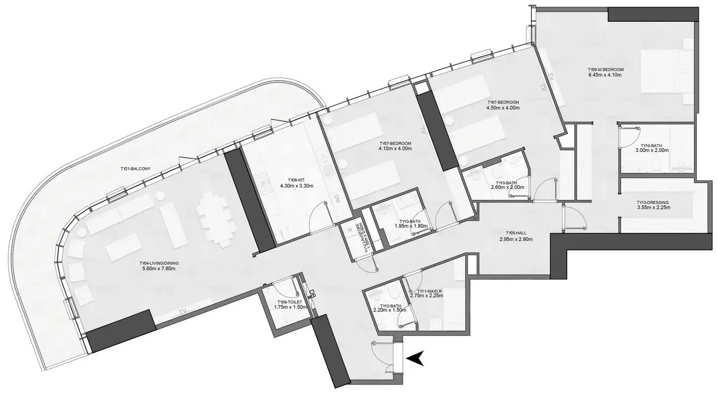 Albatha Real Estate Joud Tower floor plan