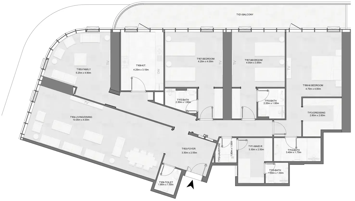 Albatha Real Estate Joud Tower floor plan