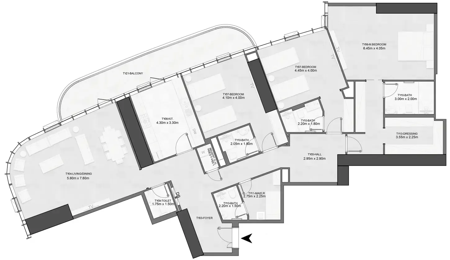 Albatha Real Estate Joud Tower floor plan