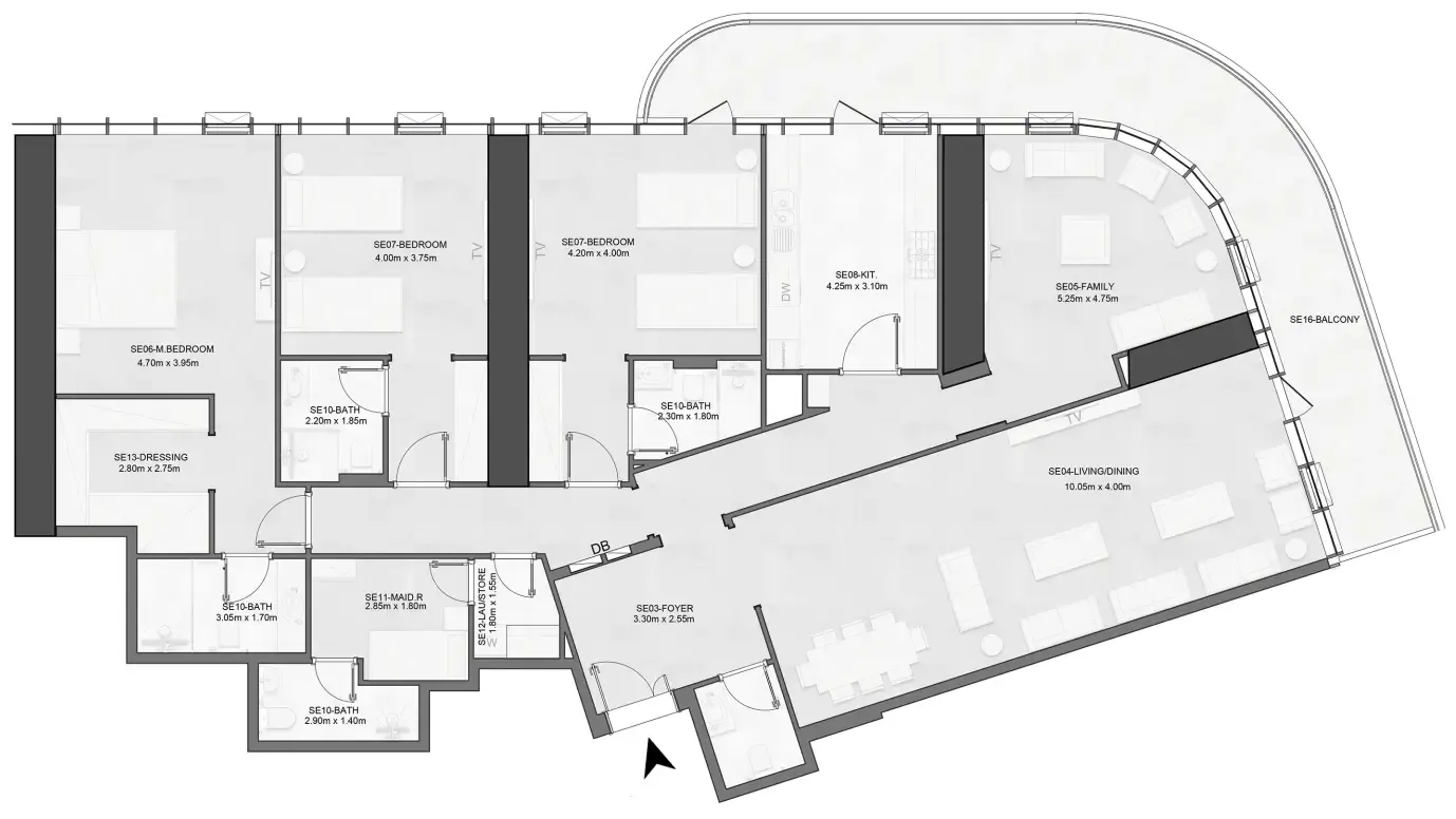 Albatha Real Estate Joud Tower floor plan