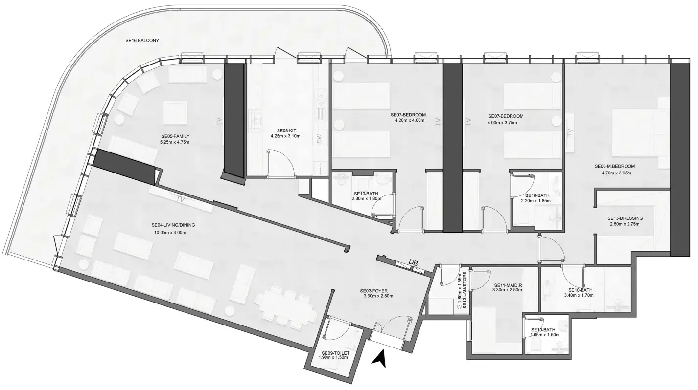 Albatha Real Estate Joud Tower floor plan