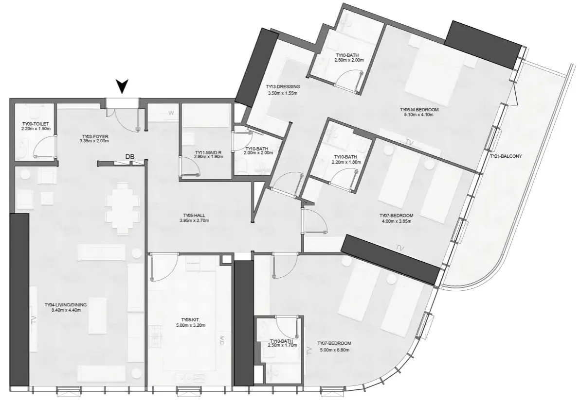 Albatha Real Estate Joud Tower floor plan