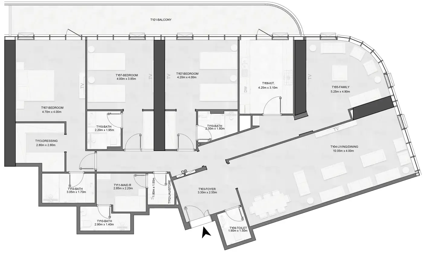 Albatha Real Estate Joud Tower floor plan