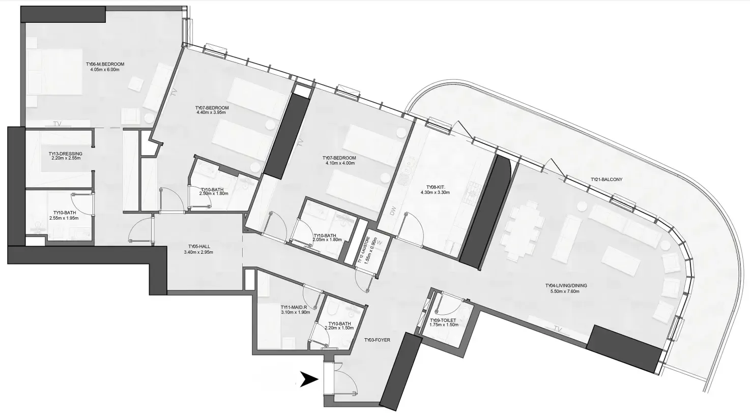 Albatha Real Estate Joud Tower floor plan