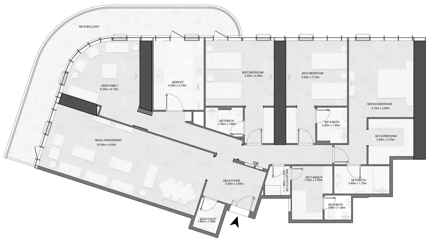 Albatha Real Estate Joud Tower floor plan