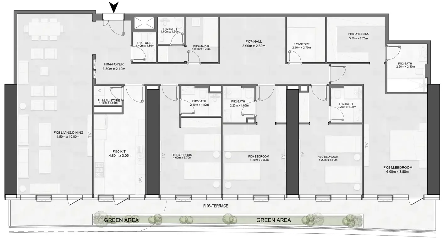 Albatha Real Estate Joud Tower floor plan