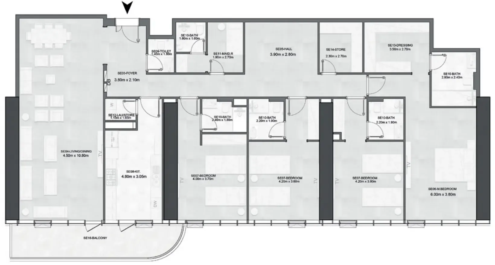 Albatha Real Estate Joud Tower floor plan