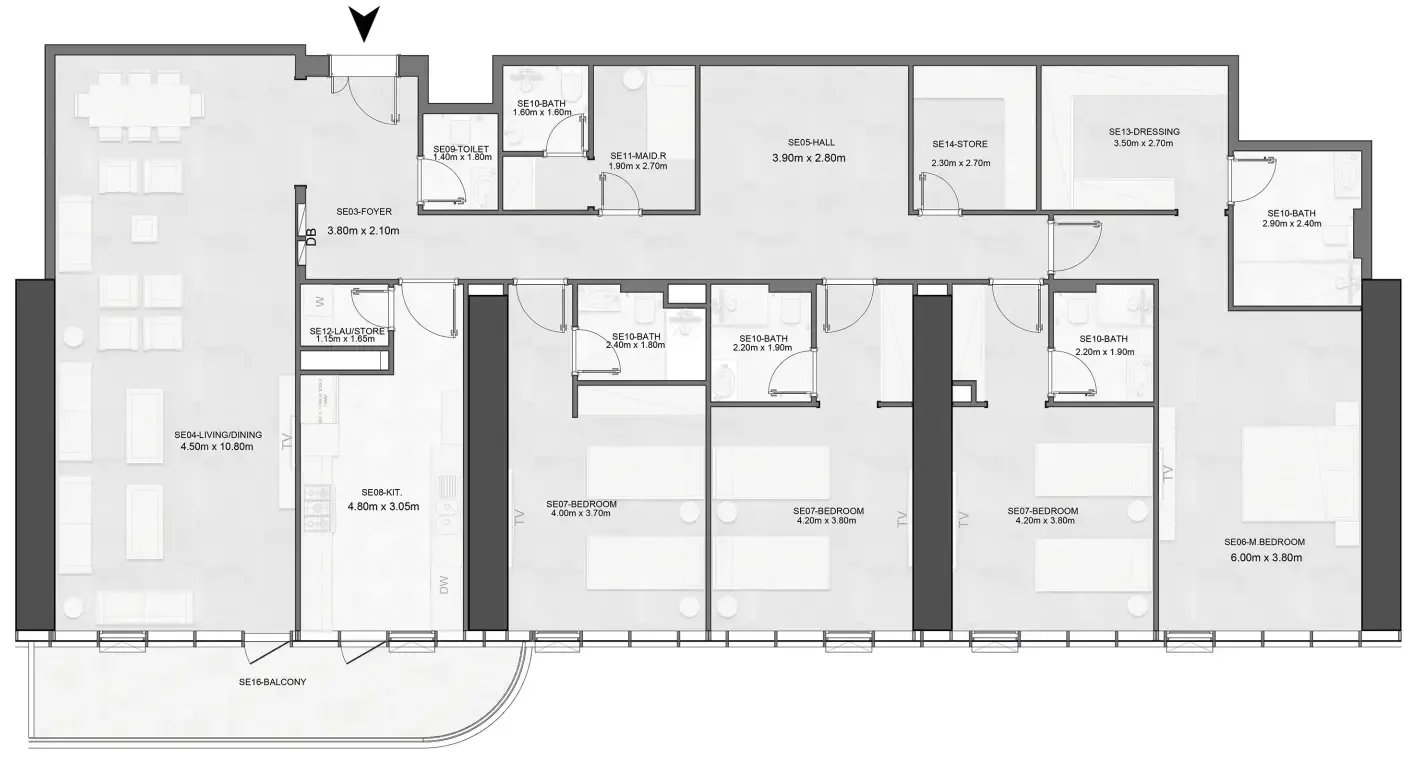 Albatha Real Estate Joud Tower floor plan