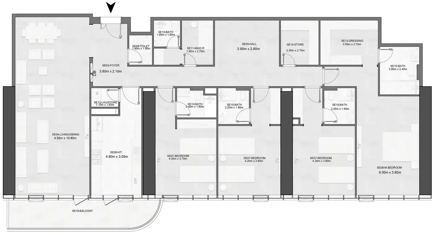Albatha Real Estate Joud Tower floor plan