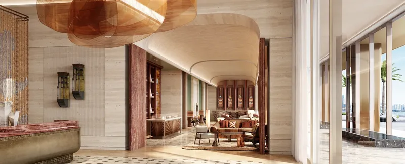 Lobby at Jumeirah Residences at Al Maryah Island in Abu Dhabi Abu Dhabi