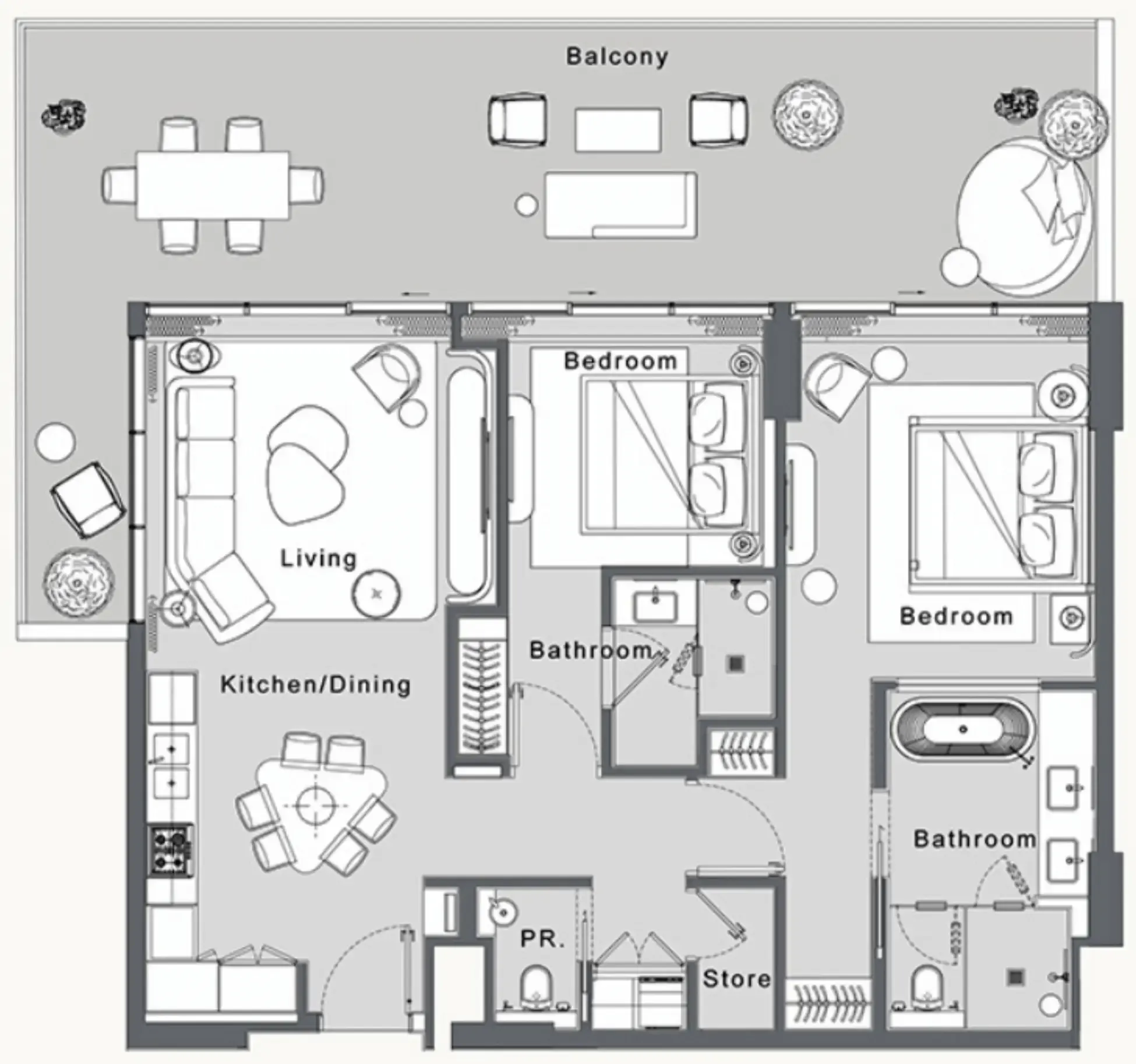 WOW Resorts JW Marriott Residences and Resort floor plan