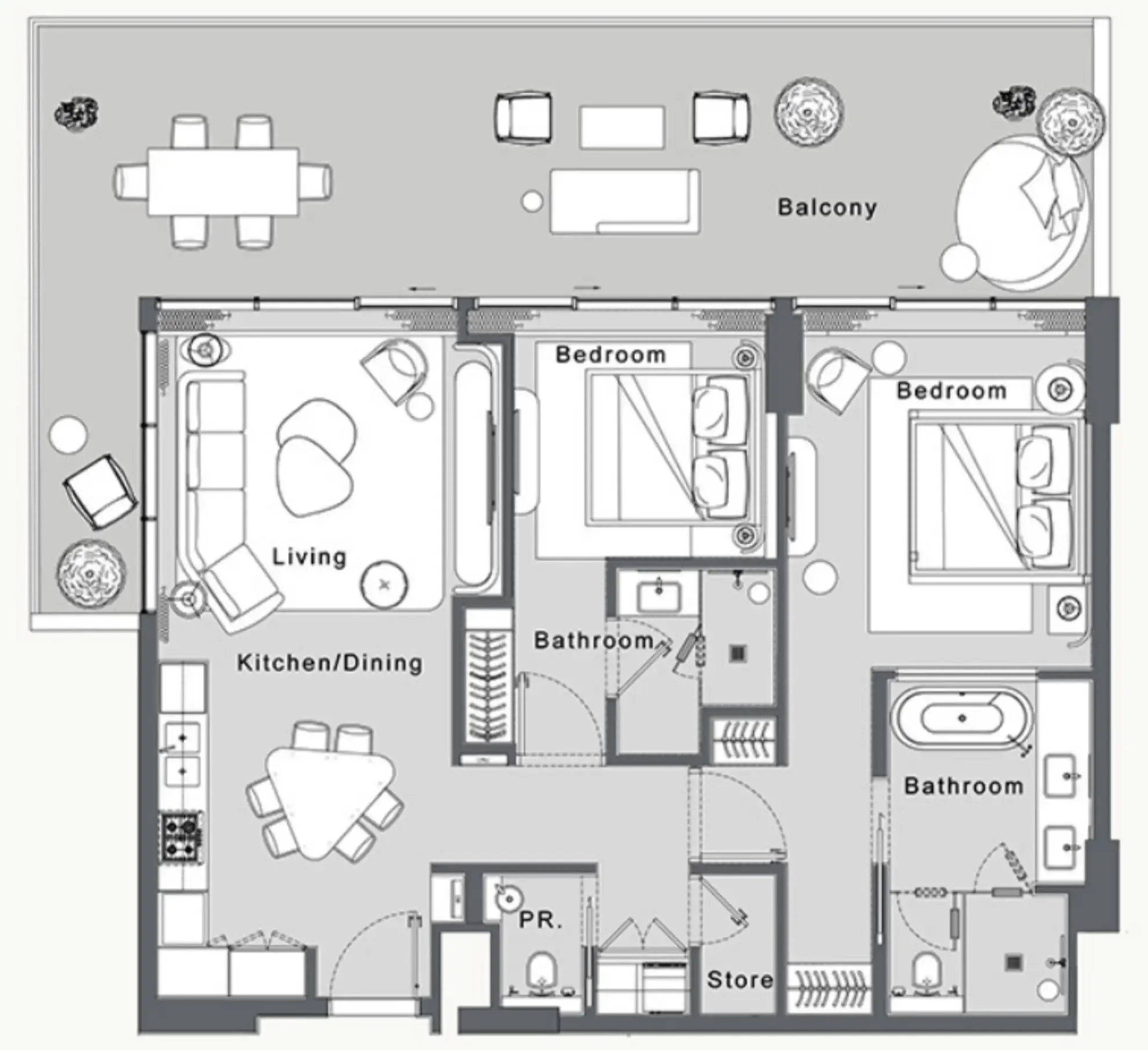 WOW Resorts JW Marriott Residences and Resort floor plan