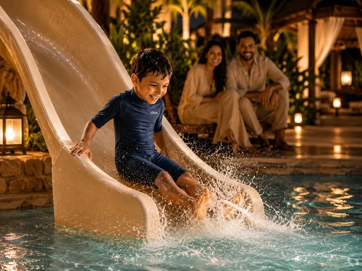 Kids Pool & Aqua Play Area amenity image at Binghatti Wraith