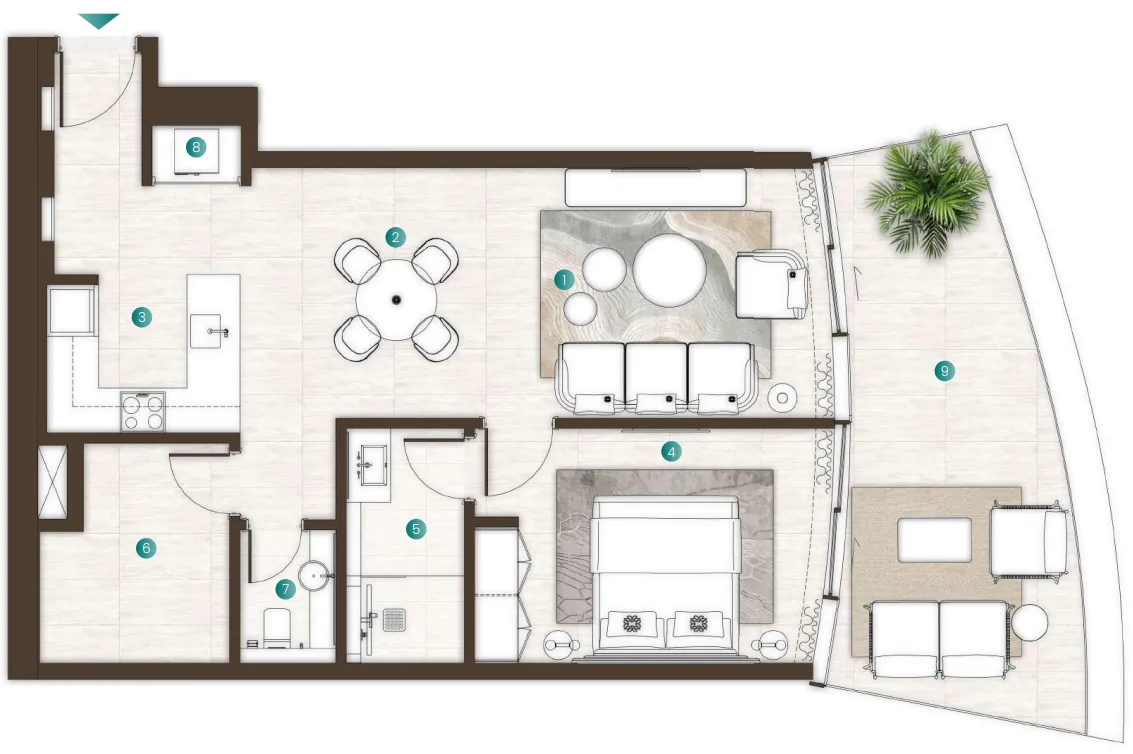 ARTE Developments La Mer by Elie Saab floor plan
