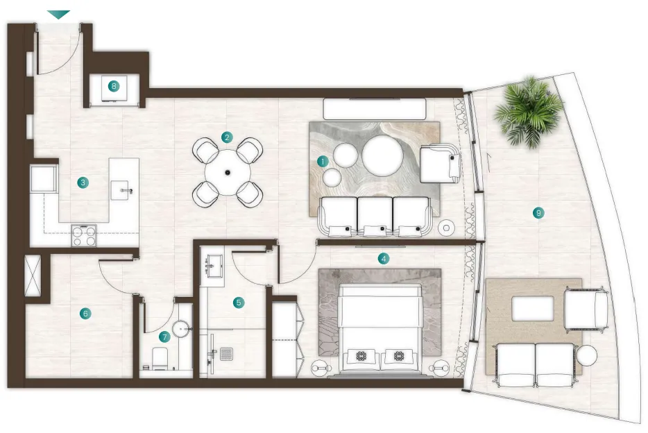 ARTE Developments La Mer by Elie Saab floor plan