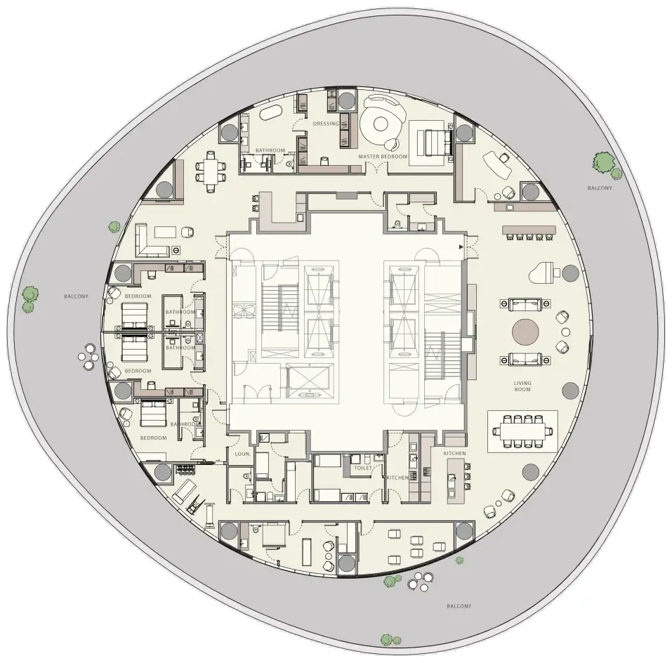 ARTE Developments La Mer by Elie Saab floor plan