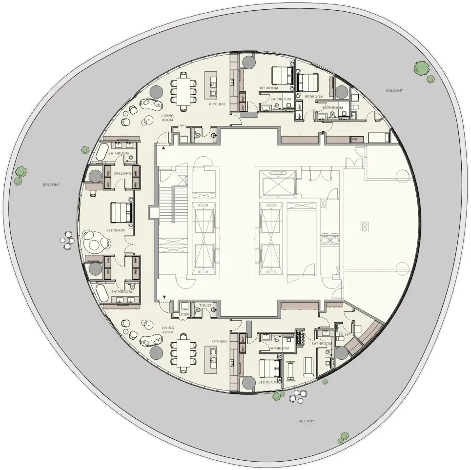 ARTE Developments La Mer by Elie Saab floor plan