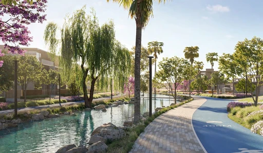 Lagoon amenity image at Nad Al Sheba Gardens Phase 9