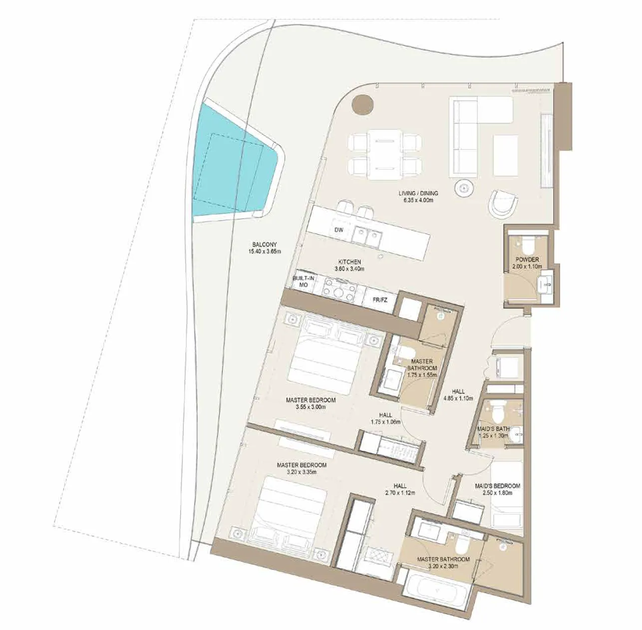One Development Laguna Residence floor plan