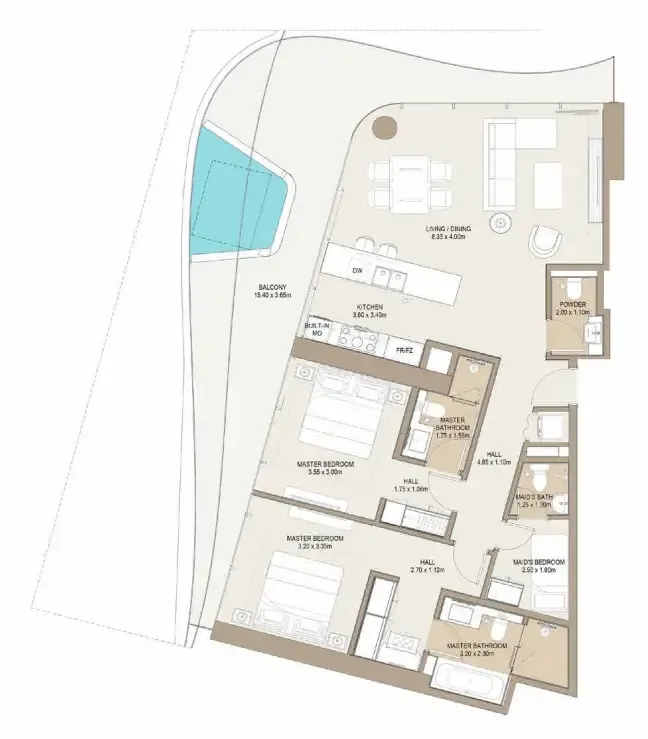 One Development Laguna Residence floor plan