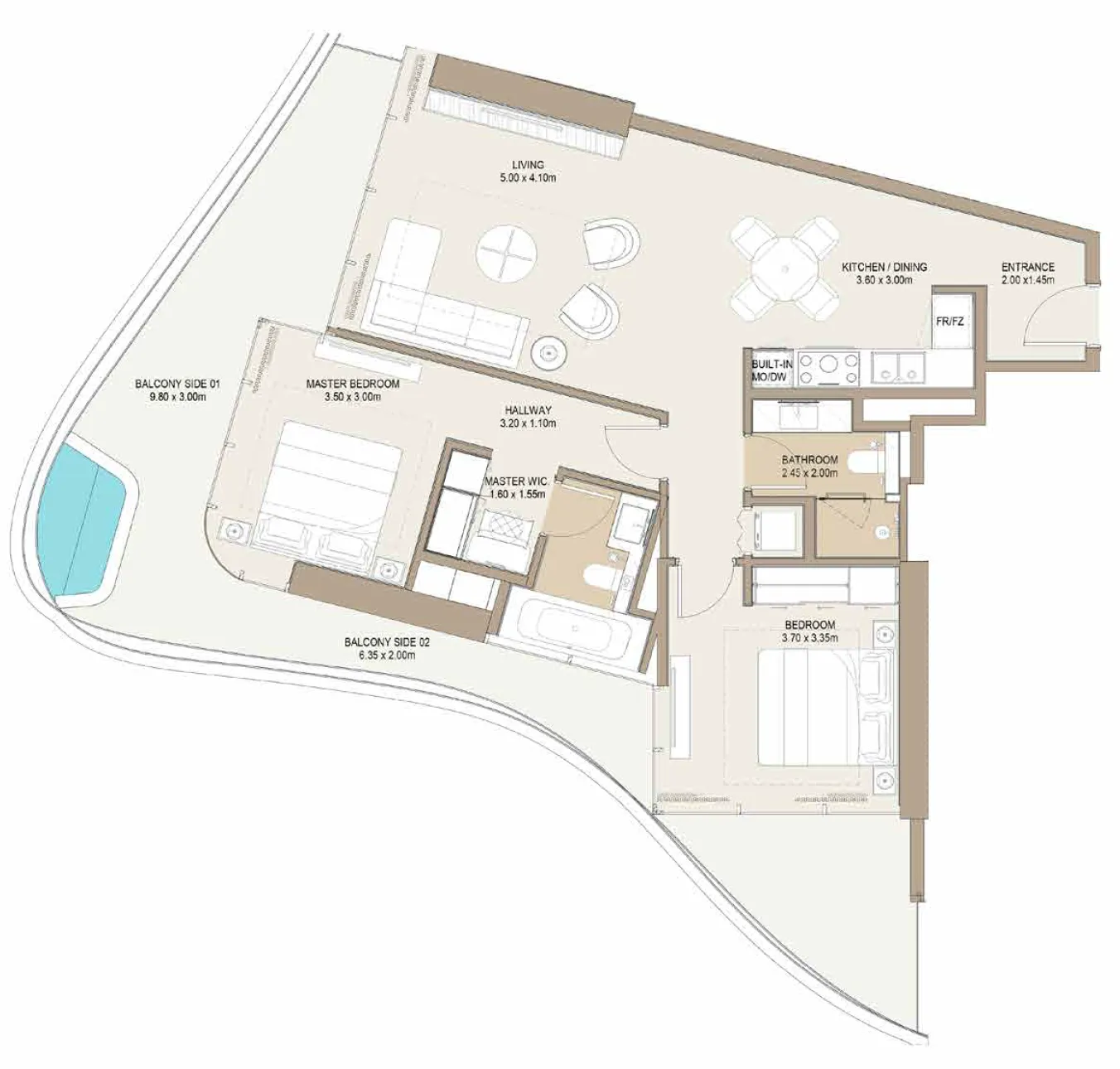 One Development Laguna Residence floor plan