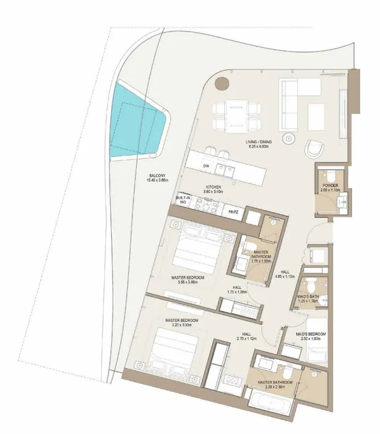 One Development Laguna Residence floor plan