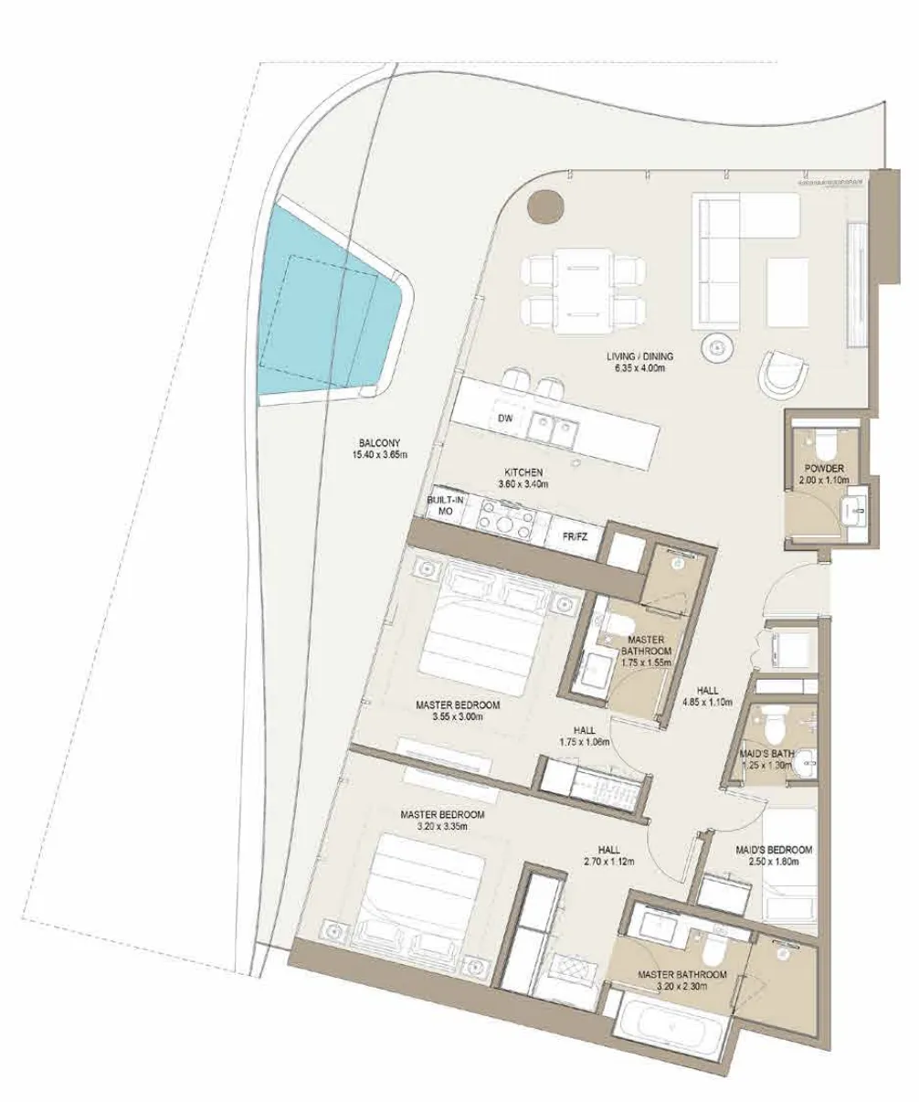 One Development Laguna Residence floor plan