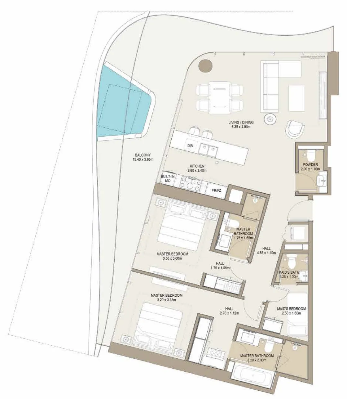 One Development Laguna Residence floor plan