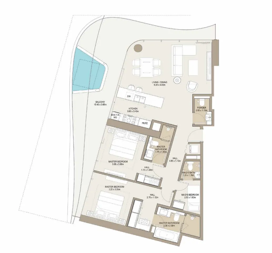 One Development Laguna Residence floor plan