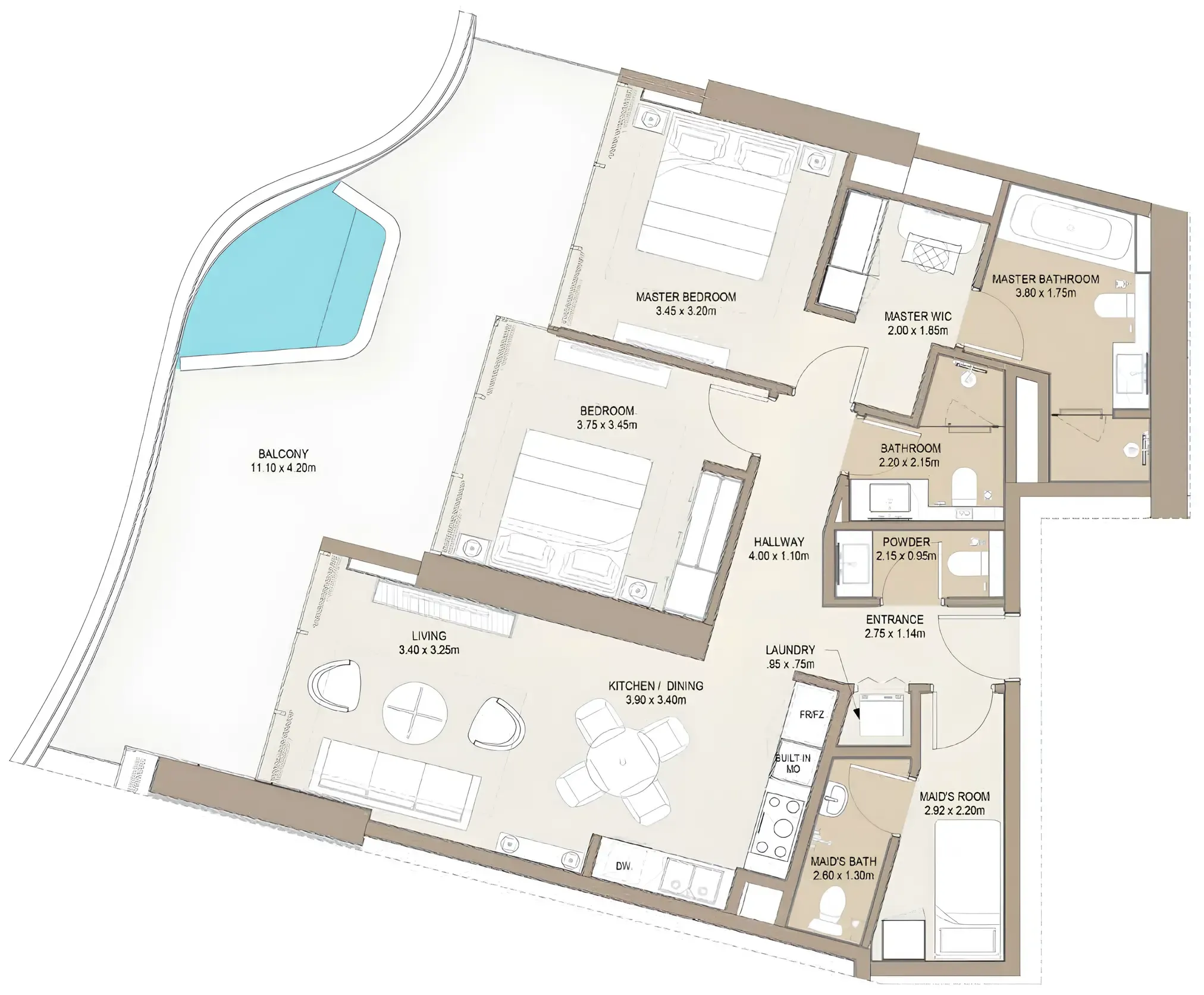 One Development Laguna Residence floor plan