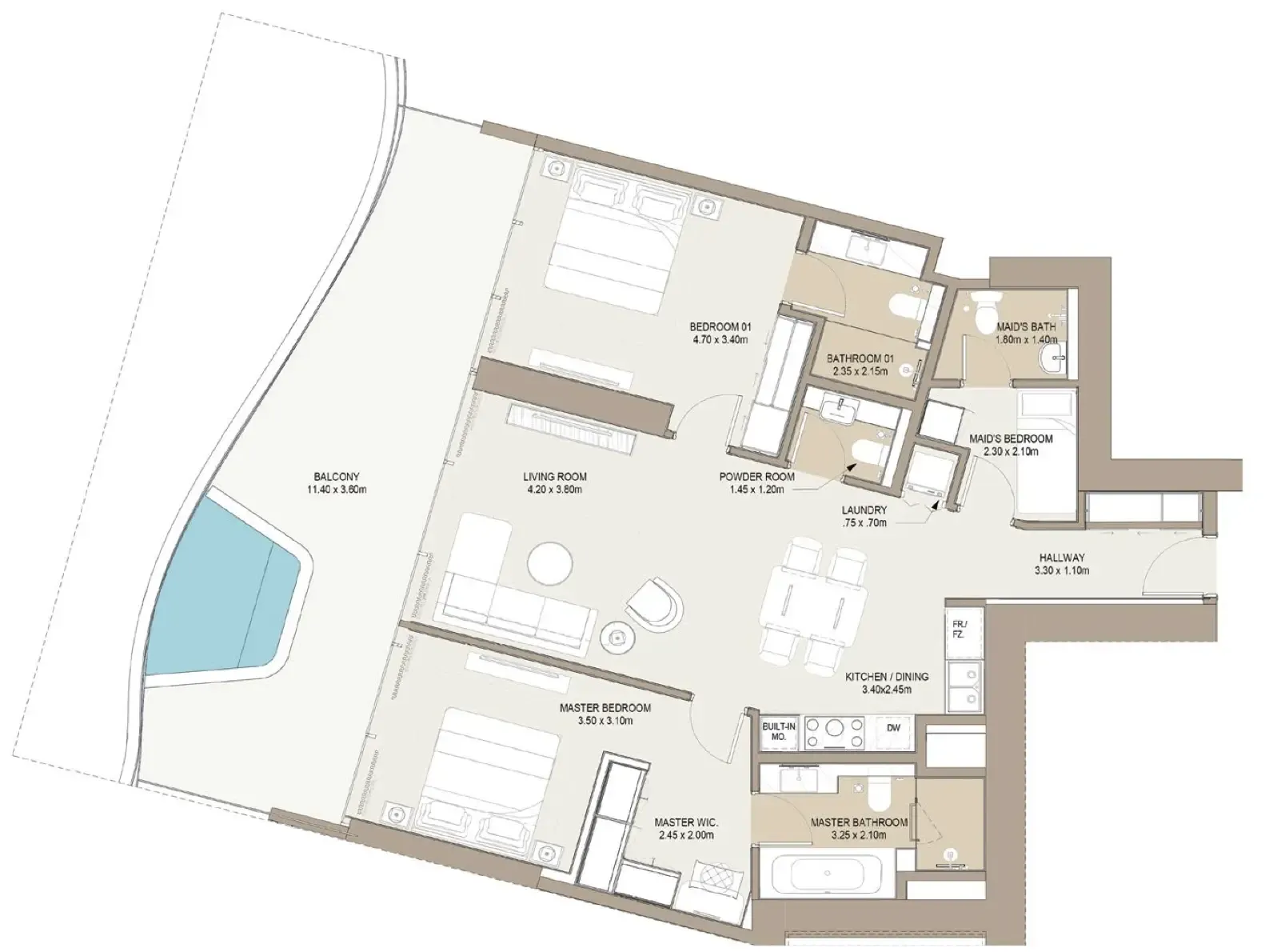 One Development Laguna Residence floor plan