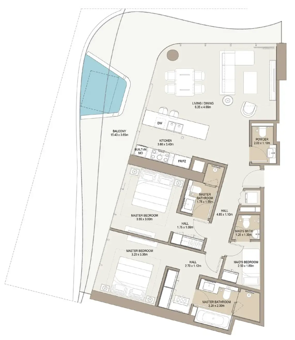 One Development Laguna Residence floor plan