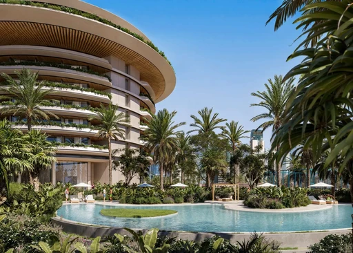 Landscaped Gardens amenity image at The Residences at The Dubai Beach EDITION