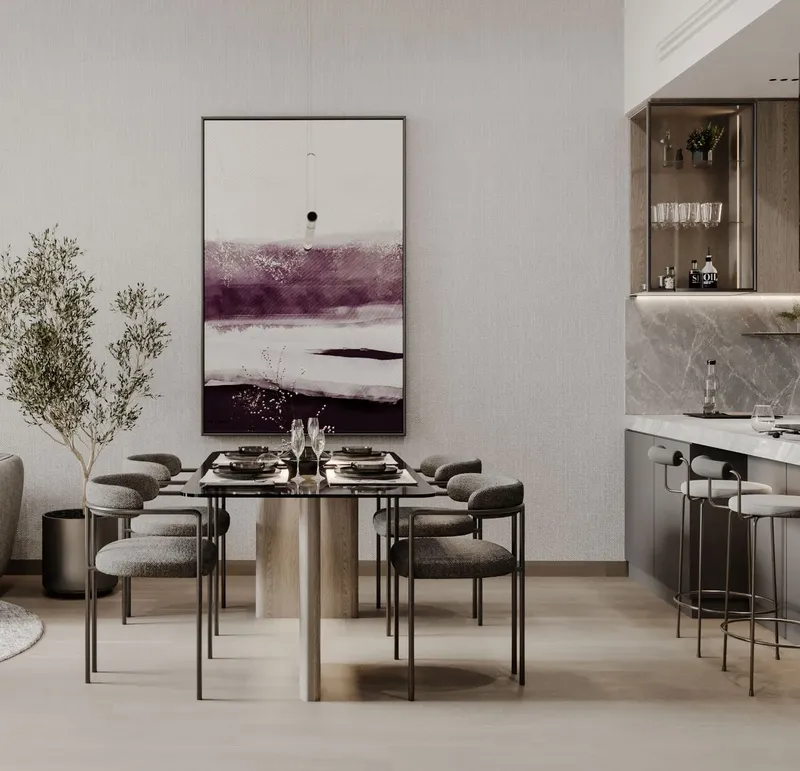 Interior at Le Blanc in Dubailand Residence Complex Dubai