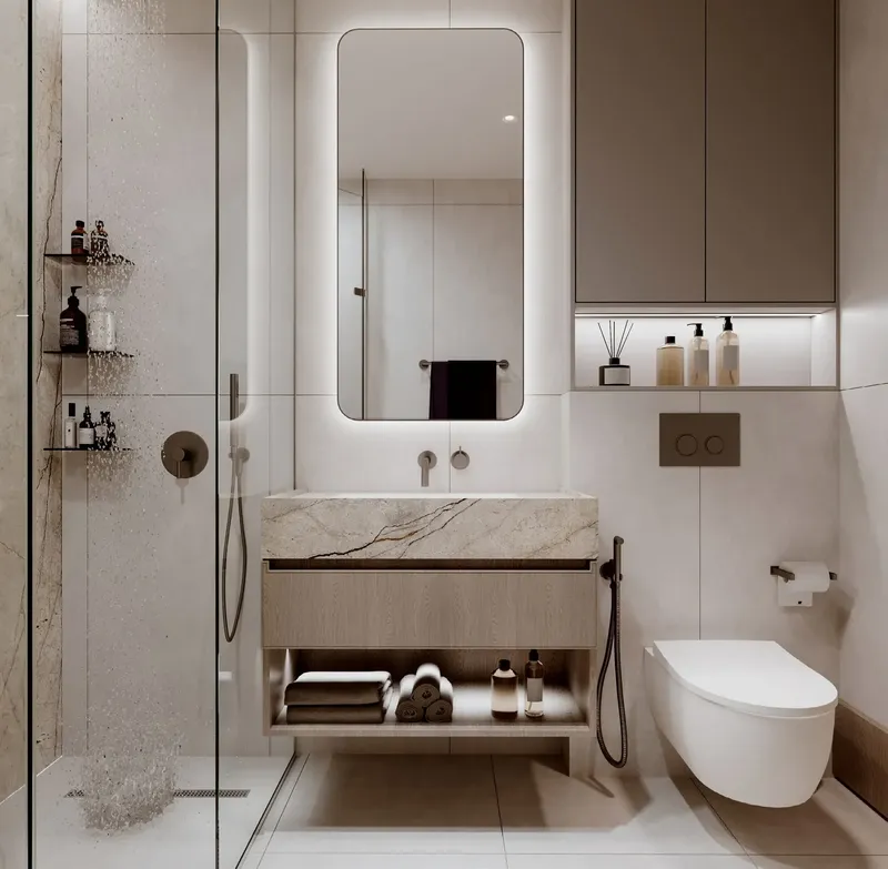 Interior at Le Blanc in Dubailand Residence Complex Dubai