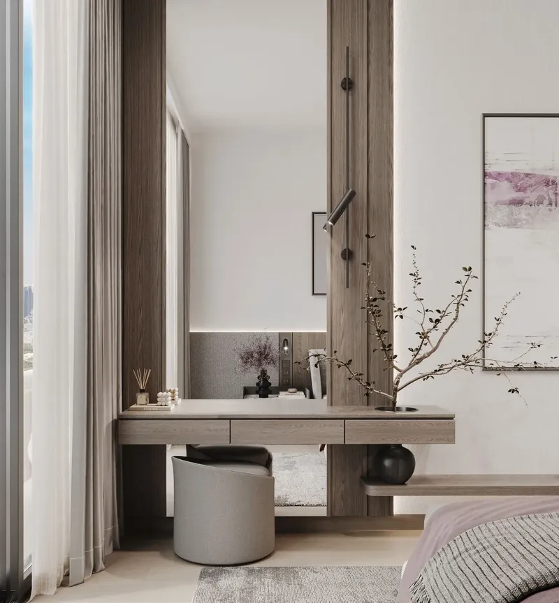 Interior at Le Blanc in Dubailand Residence Complex Dubai